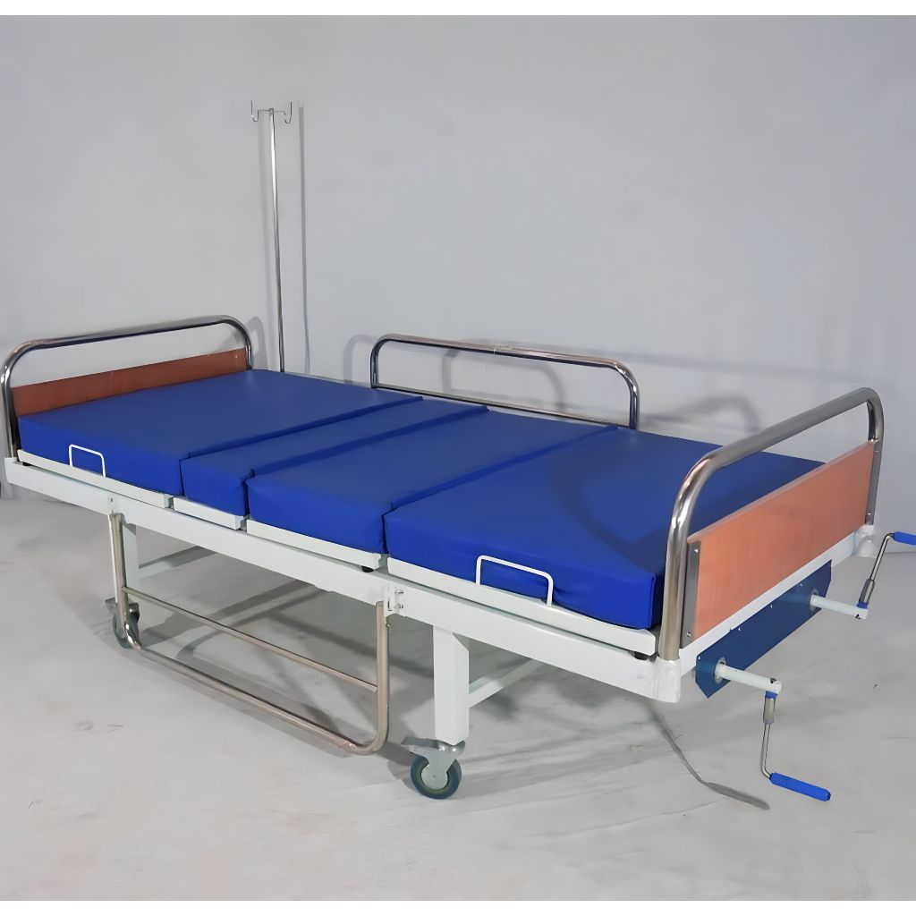 Bed pasien pollywood 2 crank / Ranjang pasien /Tempat tidur pasien / Bed pasien / Bed pasien pollywo