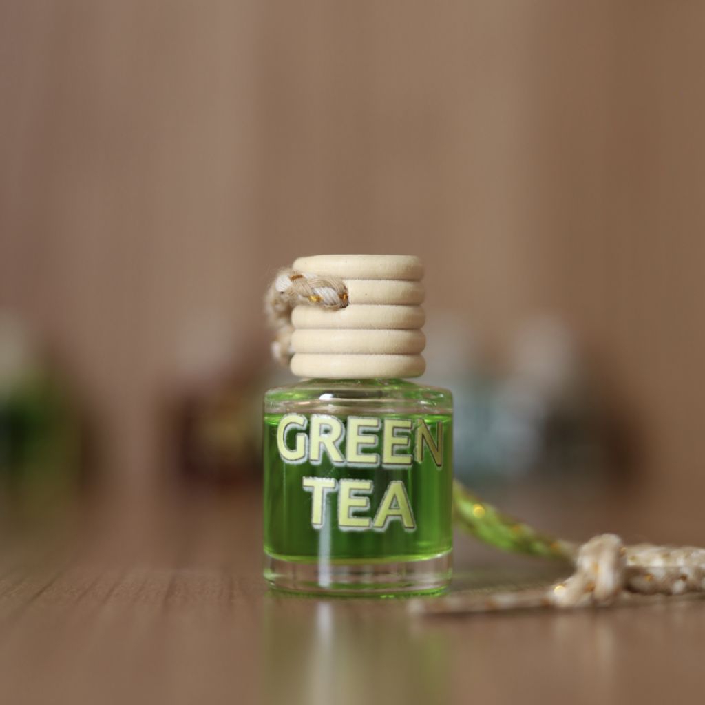 Parfum Mobil Green Tea - Fresh Natural Sejuk - Anti Bau Apek Rokok - Tahan Lama - 8ml