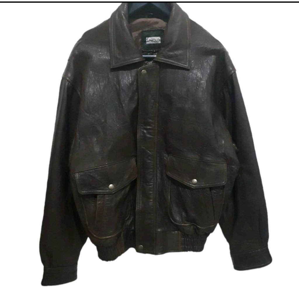 Jaket Kulit Uniqlo Jaket Pilot