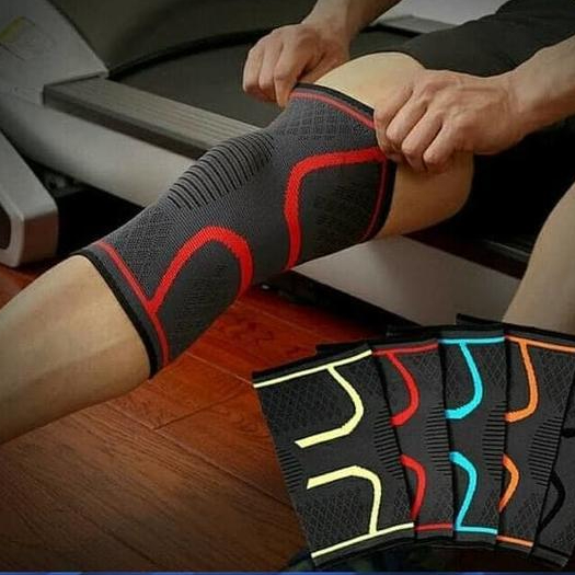 Happyfit - Knee Pad Braces Elastis Nylon Sport Compression Knee Support