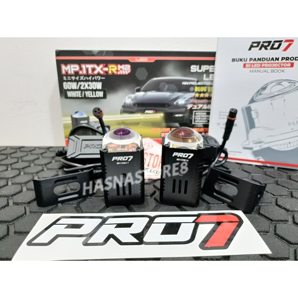 PRO7 MP1TX-R M2 | MINI LASER PRO7 30WX2 SUPER TERANG MINI LASER LAMPU KABUT LAMPU KABUT MOTOR MOBIL