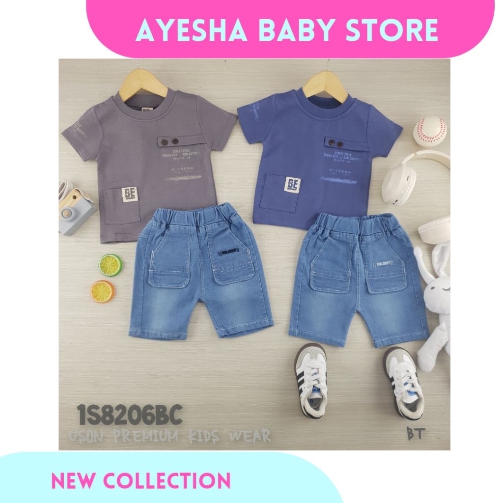 AYESHA Setelan Uson Celana Jeans Anak Cowok