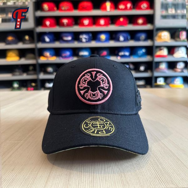 Topi New Era Angel x One Piece Chopper Pink Logo Black Cap Taiwan Exclusive Original