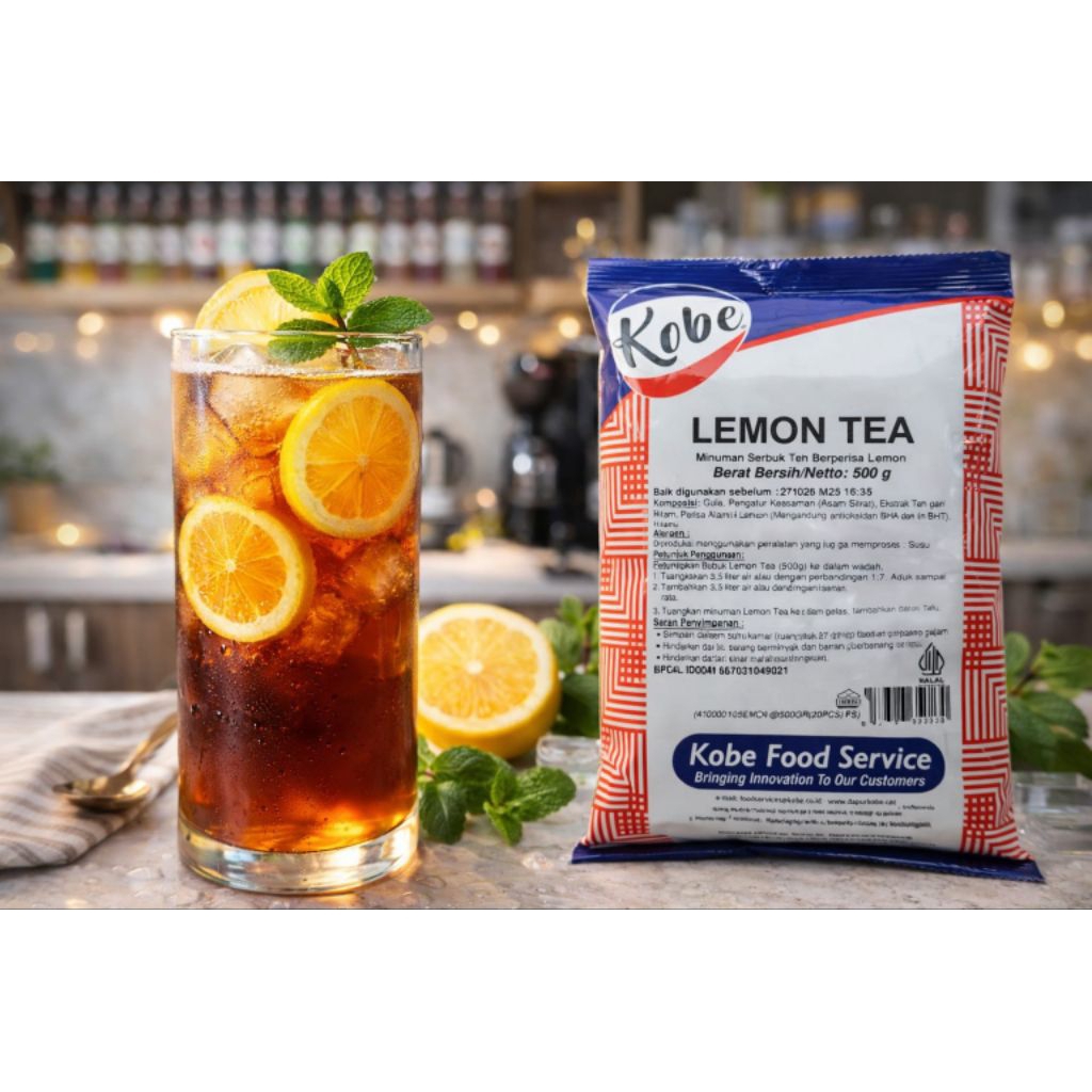 BUBUK MINUMAN LEMON TEA KOBE 500 GRAM