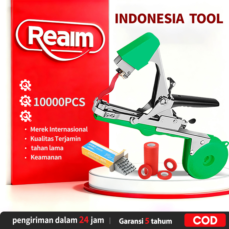 REAIM Tapetool Hand Tying Machine Alat Pengikat Lanjaran Tanaman Tapetool Pengikat Tanaman