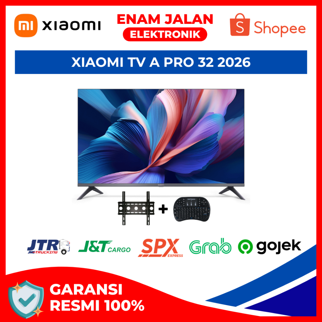 Xiaomi Mi TV A Pro 32'' Inch 2026 - Netflix - Youtube - Bezelles Garansi Resmi 1 Tahun