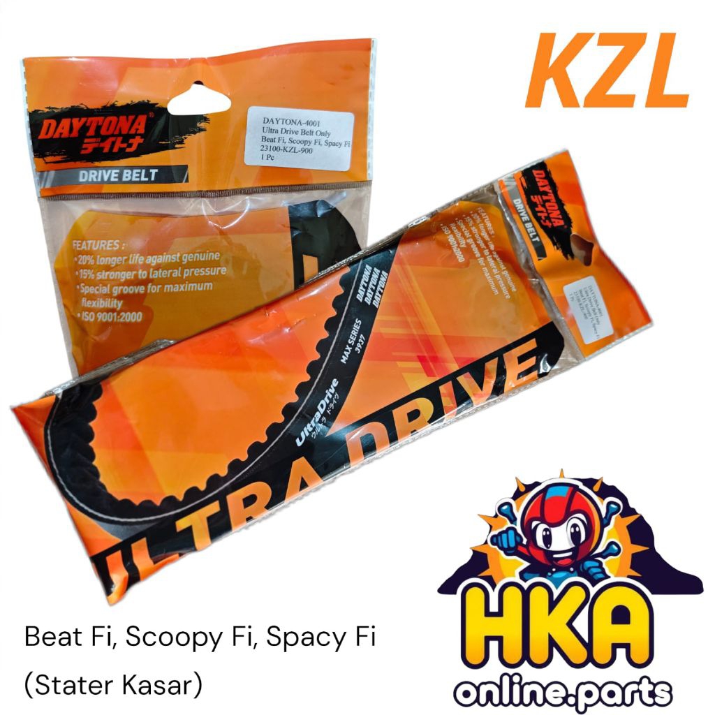 Daytona Vanbelt KZL Beat Scoopy Spacy Fi Stater Kasar Original Daytona Racing Ultradrive V-Belt