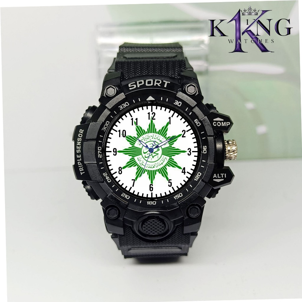 Jam Tangan Analog Anak Design Sporty Bahan Rubber Anti Air Dengan Karakter Muhammadiyah
