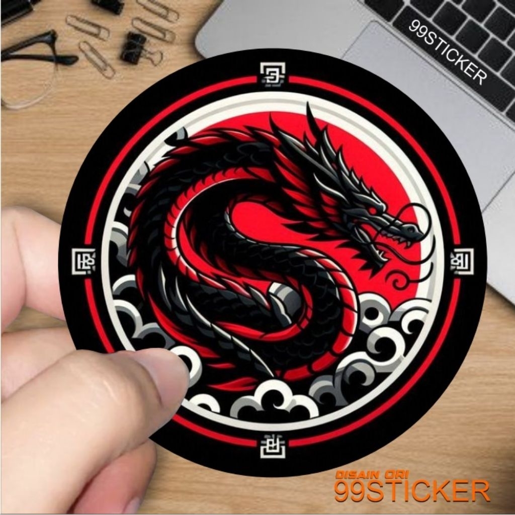 naga, stiker naga .erah ,stiker bertestur, stiker bahan putih dan hologram. stiker buat hp, helm, mo
