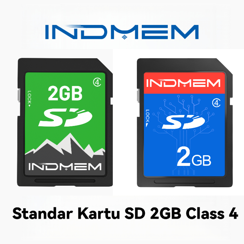 2GB SD INDMEM Standar Kartu SD Memori 2GB C4 Kartu Memori Flash SLC Untuk Kamera Digital
