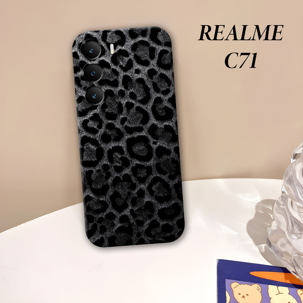 Case Hp Realme C71 -  Casing Hp C71 -  Elzora.id - Fashion Case Leopard  - Case Cewek - Case Cowok -