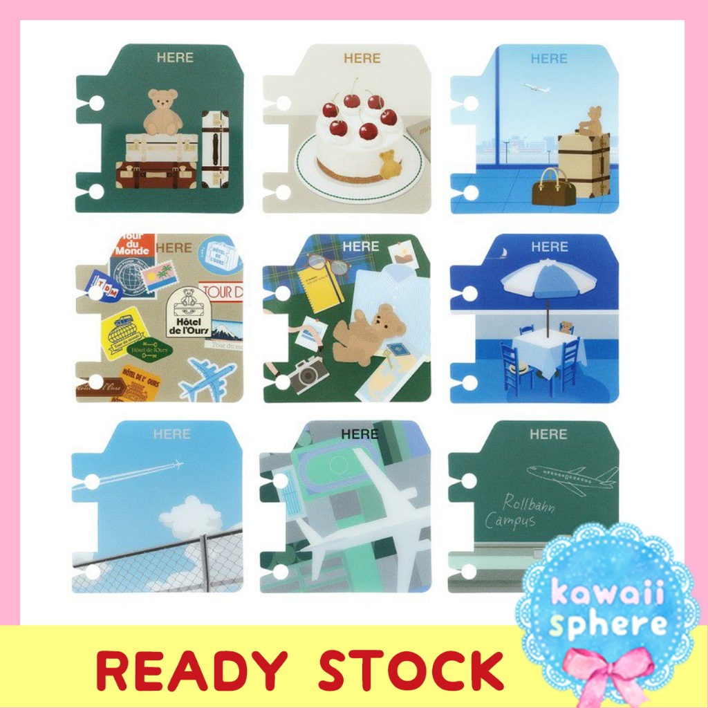 Rollbahn x Campus / Travel Bear Series Bookmark Limited Edition Collaboration | Ready Stock Handcarr