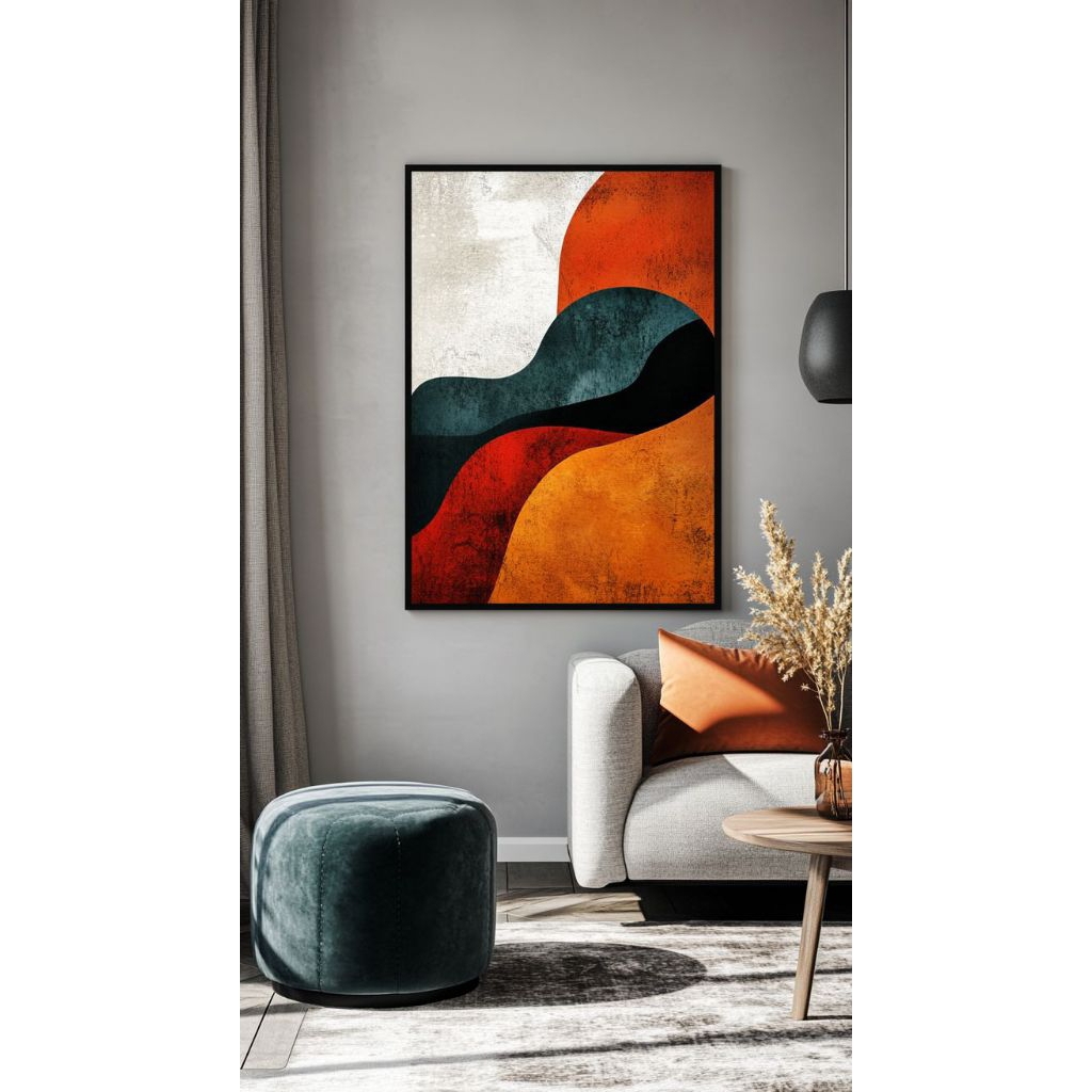 lukisan minimalis hiasan dinding ruangan tamu kamar