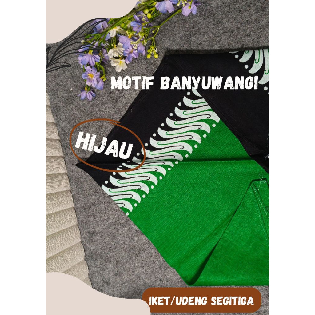 iket kepala segitiga banyuwangi | iket segitiga | udeng banyuwangi | iket banyuwangi‎