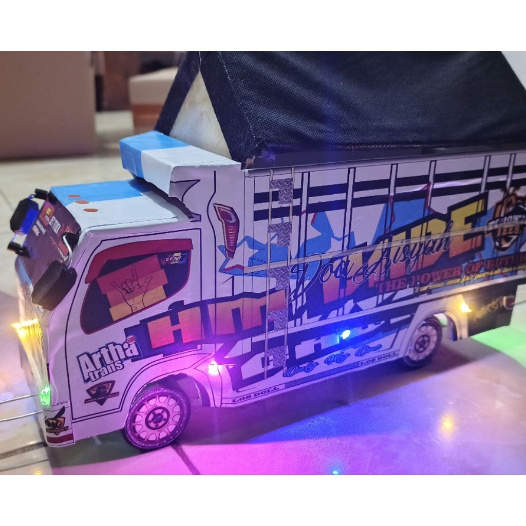 Promo mainan truk oleng kayu HM CABE terkeren