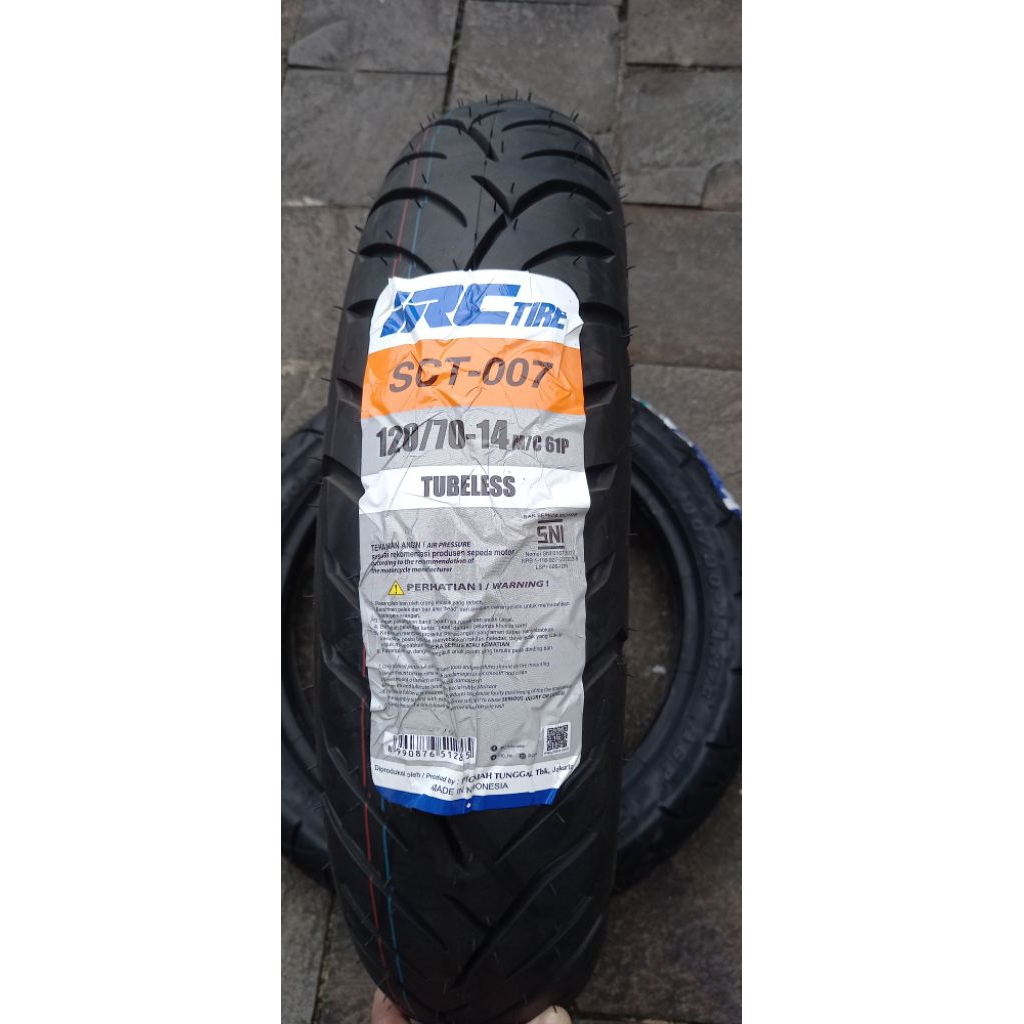 BAN TUBELESS UKURAN 120/70-14 MERK IRC  ban belakang PCX 150 VARIO 160 ORI PRODUKSI TERBARU 2025
