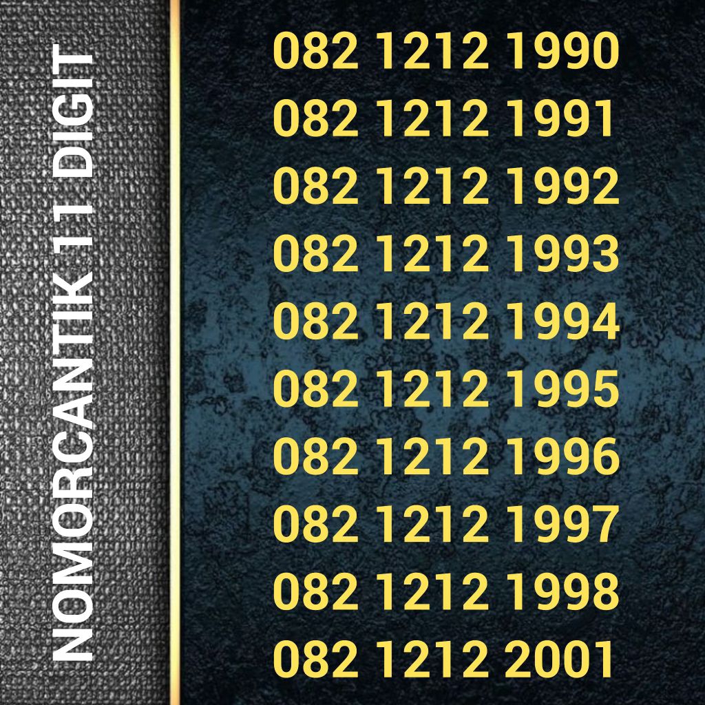 kartu Perdana SIMPATI 11 DIGIT - Tahun lahir - Nomor Cantik - 082 12 12 1980 1981 1982 1983 1984 198