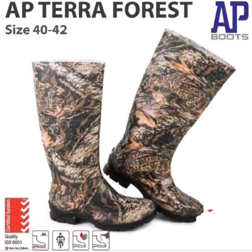 sepatu boot ap boots terra forest sepatu boot sefety original