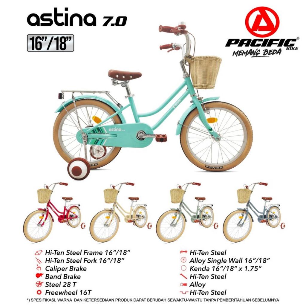 SEPEDA ANAK PEREMPUAN MINI 16 INCH PACIFIC ASTINA 7.0