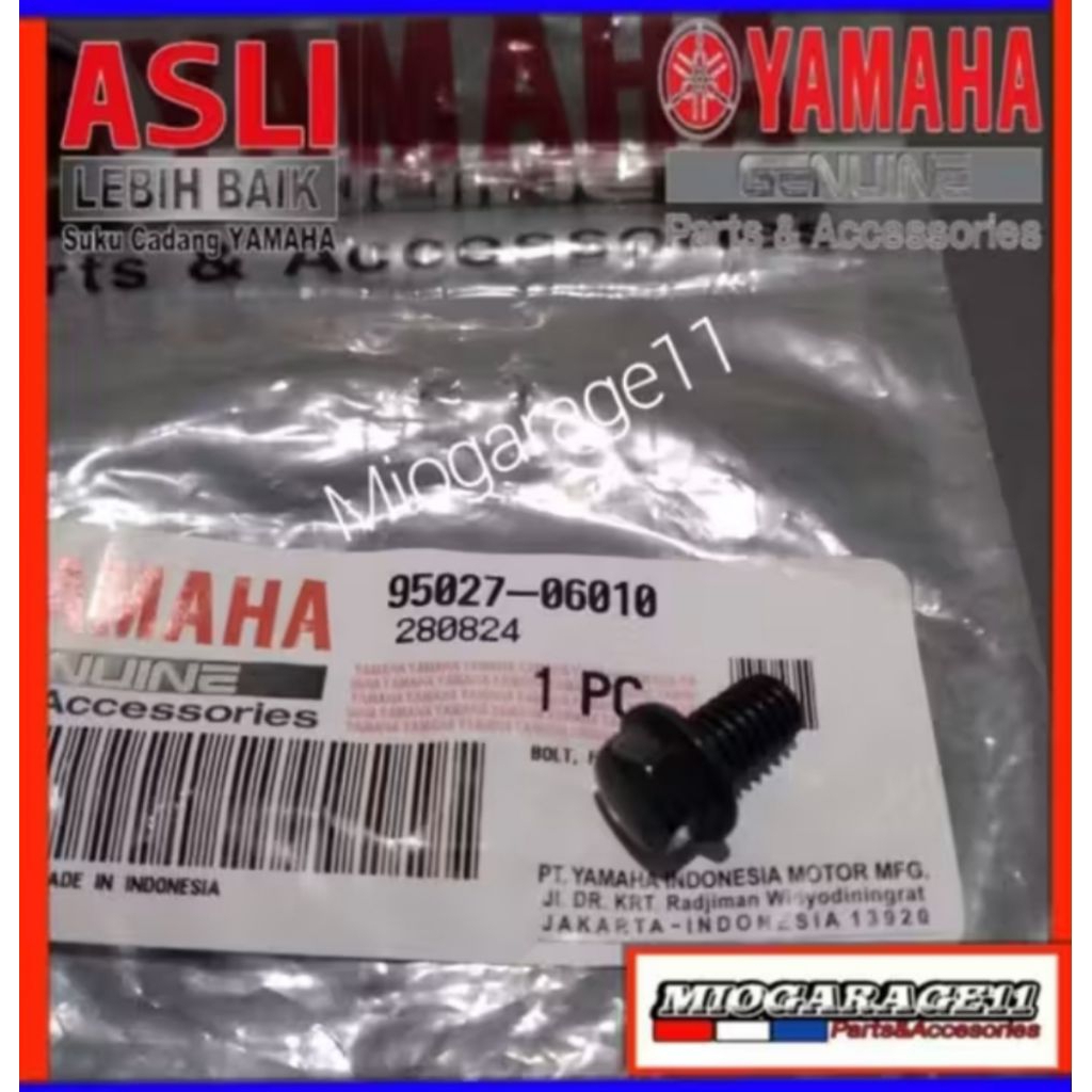 Bolt Flange Baut Breket Selang Rem Depan Yamaha Xsr155 XSR 155 Original 95027-06010