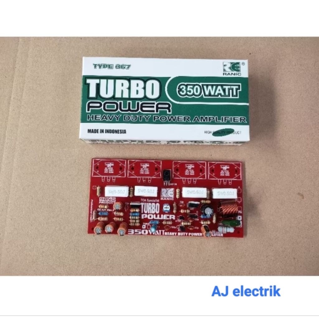 KIT Power Amplifer TURBO 350.Watt Mono.