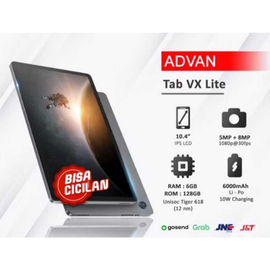 Advan Tab VX Lite 10.4 Inch Octa Core 6/128GB 4G LTE VX Neo 10.1 Inch 4/128GB Baru