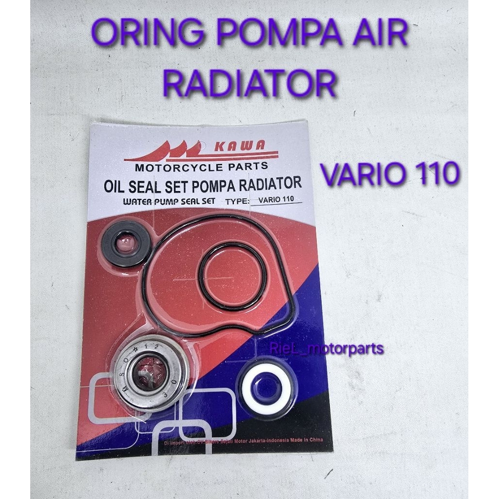Oring Pompa Air (KW) VARIO 110 seal sil radiator water pump pam KAWA