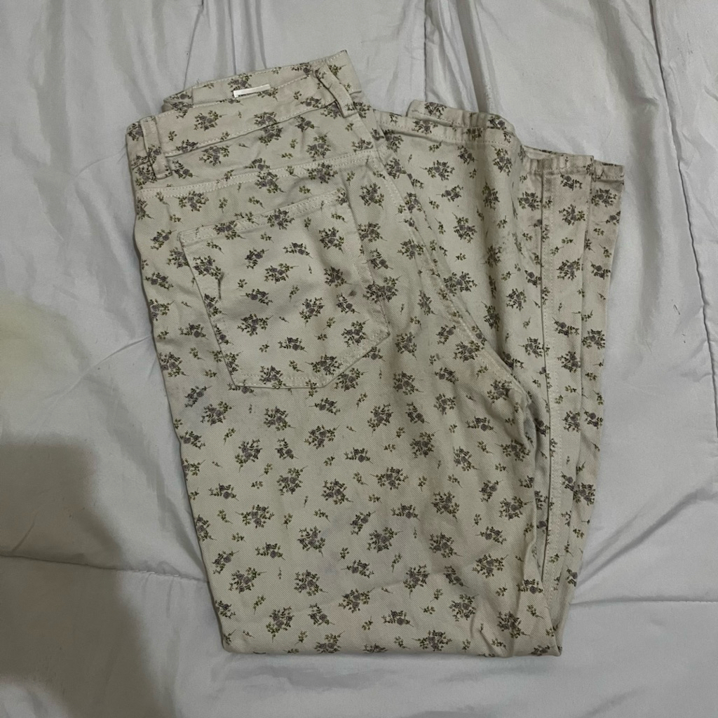 hnm flower jeans size 42