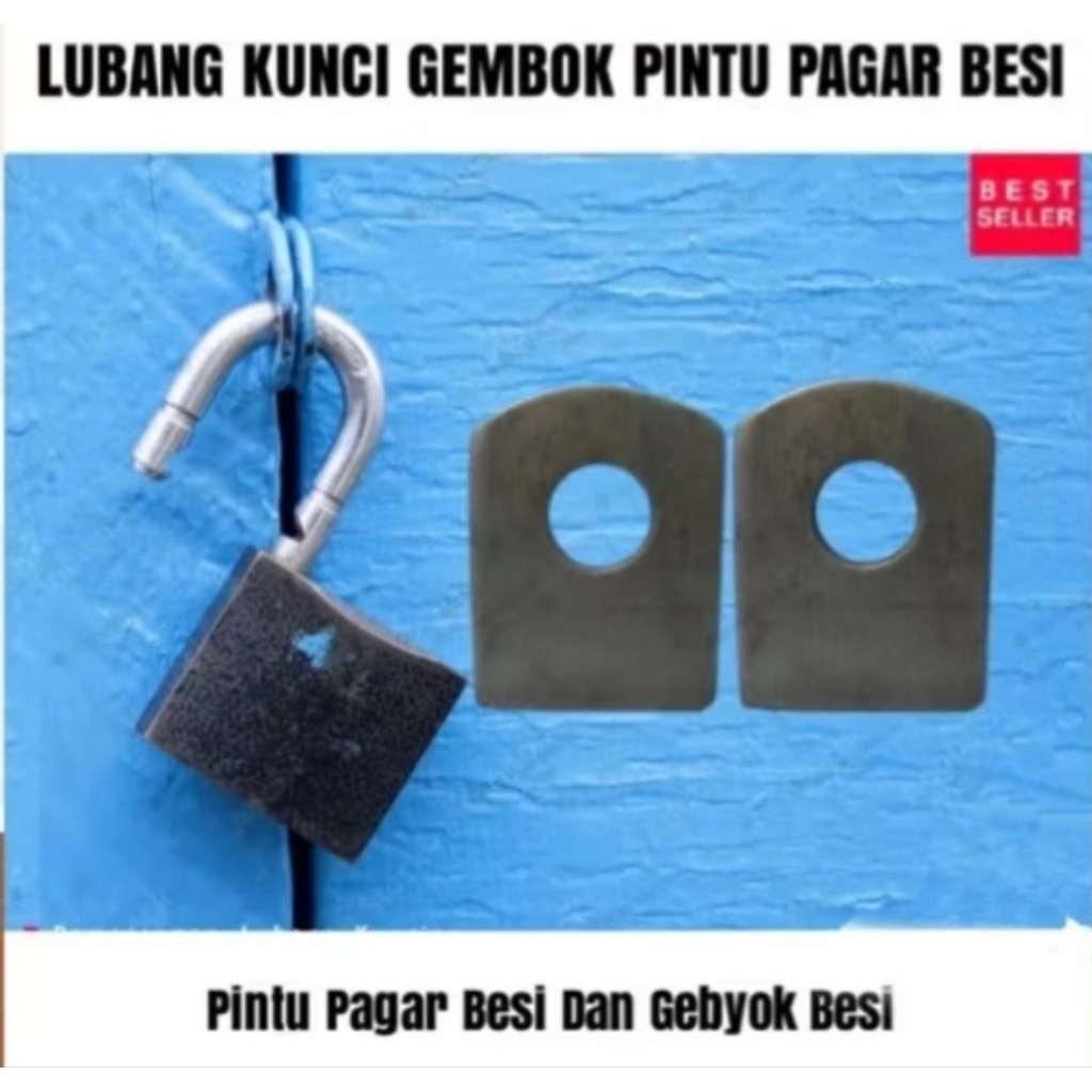 Besi Plat Lubang Kunci Gembok Pintu Pagar Besi Lubang Kunci Gembok Besi Plat Tebal Pintu Besi Gebyok