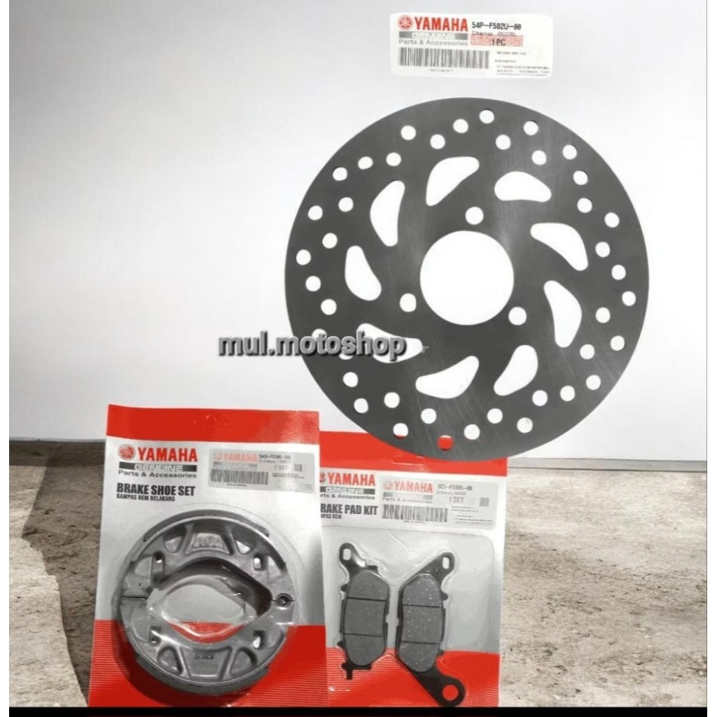 piringan rem cakram depan 54P + kampas rem depan belakang yamaha mio j soul gt fino fi 115 mio gt