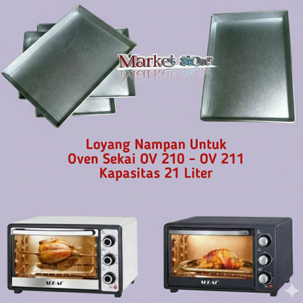Loyang Nampan Oven Sekai Kapasitas 21 Liter / Loyang oven listrik / Oven Sekai OV 210 OV 211 / Tray 