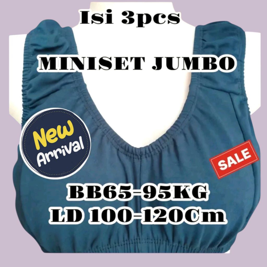 Miniset JUMBO XL-XXL BB 65-95kg, Miniset dewasa,Miniset Murah,Miniset busui