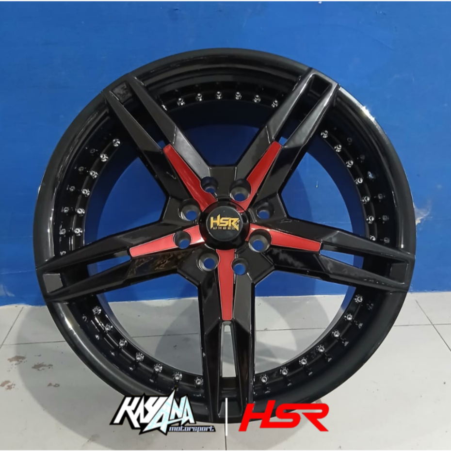 Velg Racing HSR KEUNIKAI Ring 17 Velg Mobil Palang Bintang Untuk Fronx Yaris Jazz City Vios Livina