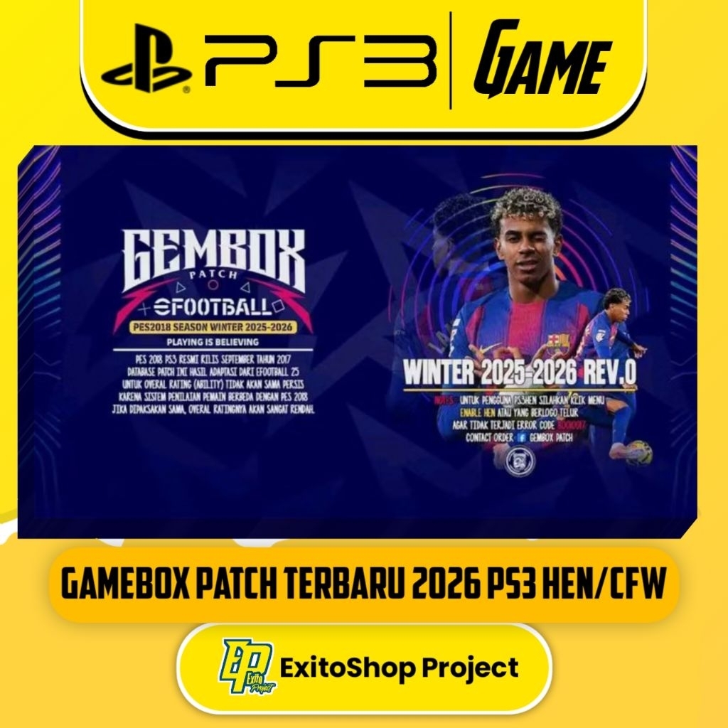 PES 2026 GEMBOX PATCH PS3 WINTER MARET 2026