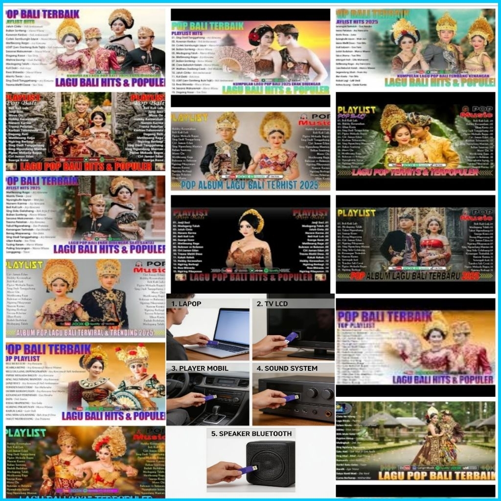 USB MOBIL MP3 LAGU POP BALI TERBARU 2025 - USB MOBIL UNTUK MUSIK - USB MP3 PLAYER - USB MP3 LAGU BAL