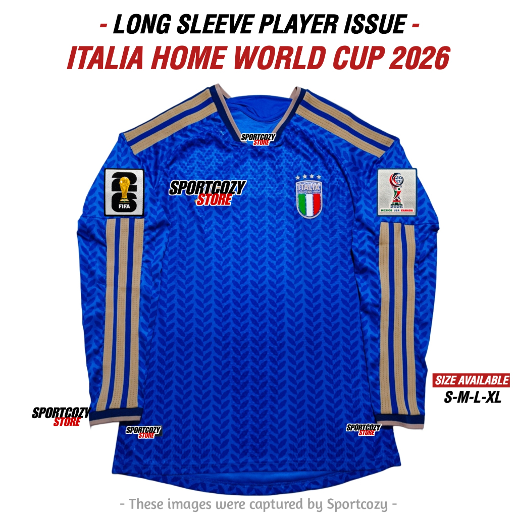 LONG SLEEVE PLAYER ISSUE | JERSEY ITA HOME WCUP 2026