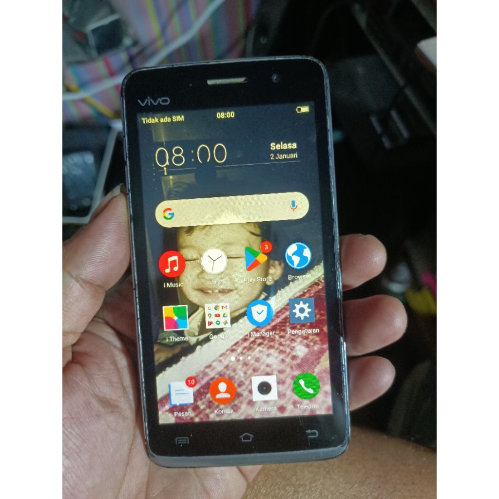 Vivo y21 jadul minus lcd tompel kaya di Poto sama tombol luar ga ada unit masih bisa di pakai kamera
