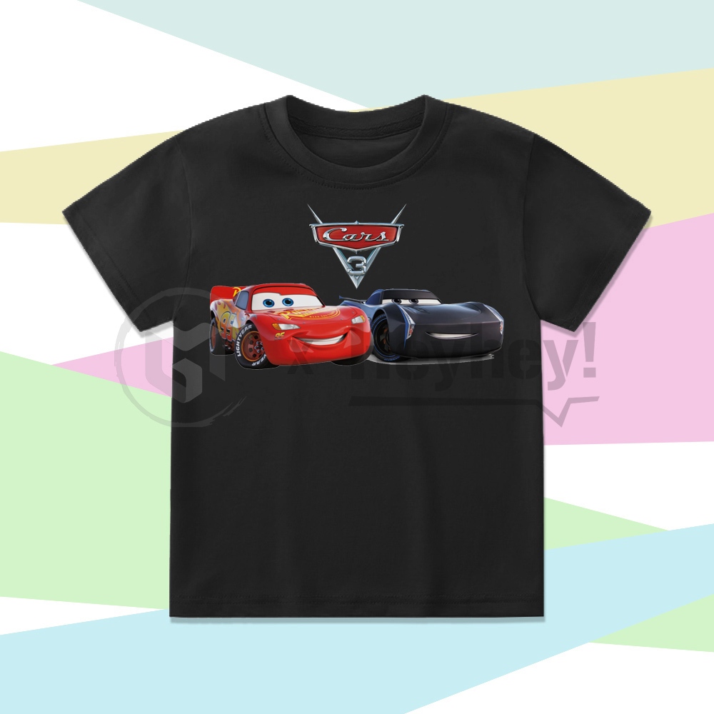 Kaos Anak Jackson Storm VS Lightning McQueen Cars 3