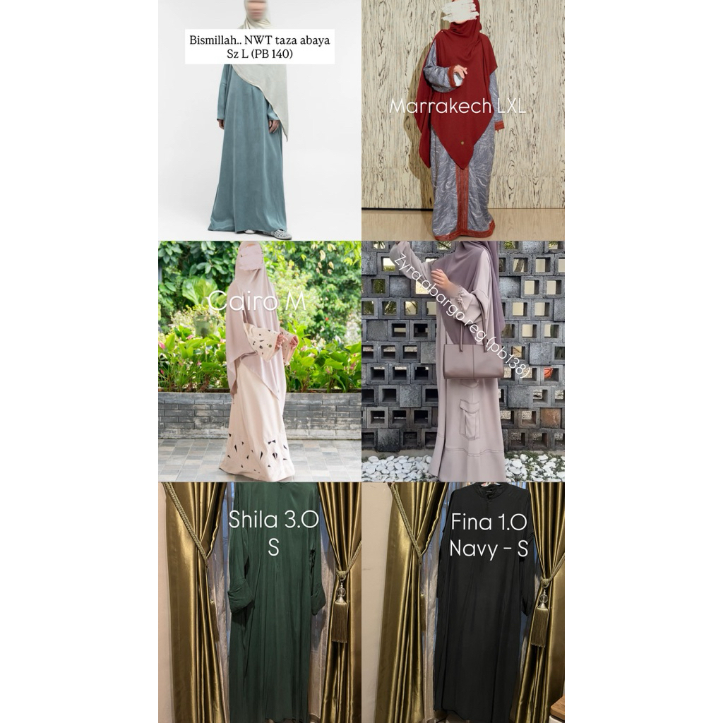 PRELOVED Taza nehhat sofni aafiyah itsar cottoncut