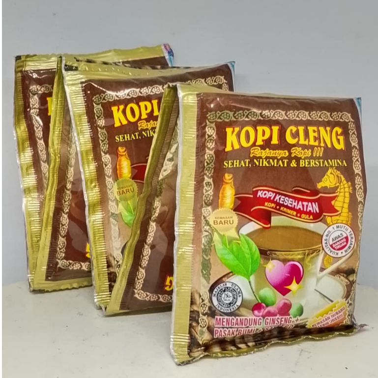 10 Sachet Kopi Cleng Original - Membantu Meningkatkan Stamina