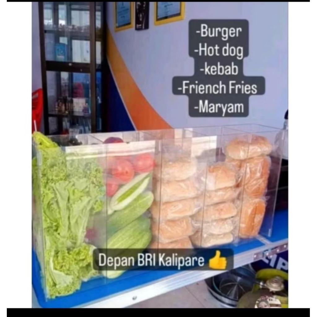 Etalase buah akrilik Termurah