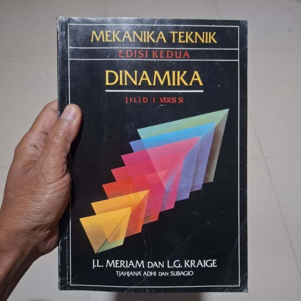 Alrushd Bookstore [ORI 100%] Mekanika Teknik Dinamika 1 Set Jilid 1 dan 2 ~J.L Meriam  /L G Kraige /