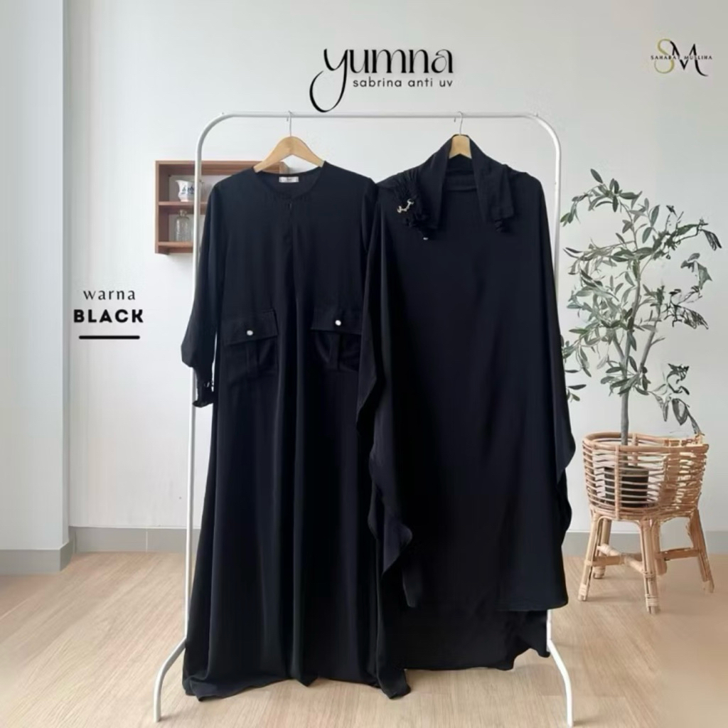 Preloved Set Yumna Dress Abaya & Fk by @sahabatmusliha