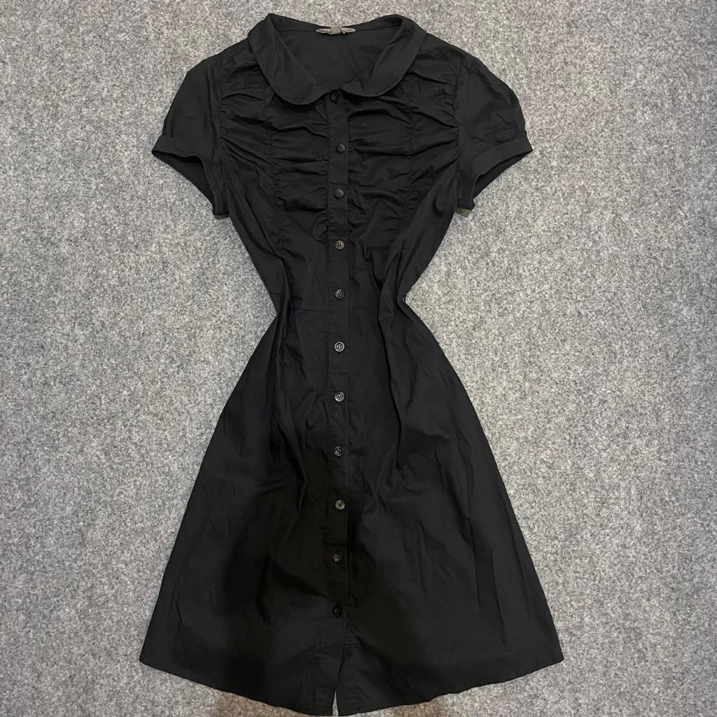 Dress Wanita Katun Poplin Hitam