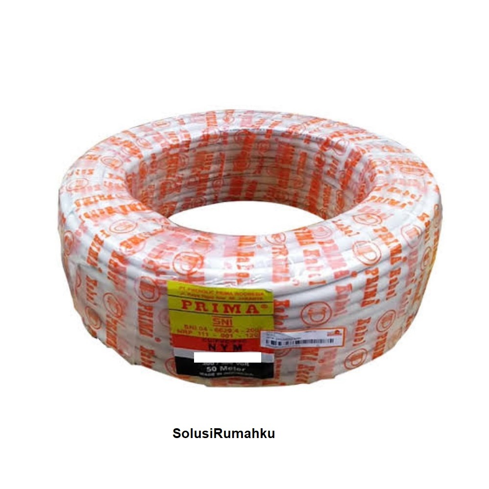 ECERAN Per Meter Kabel NYM 2 x 1,5 PRIMA NYM 2X1,5 PUTIH