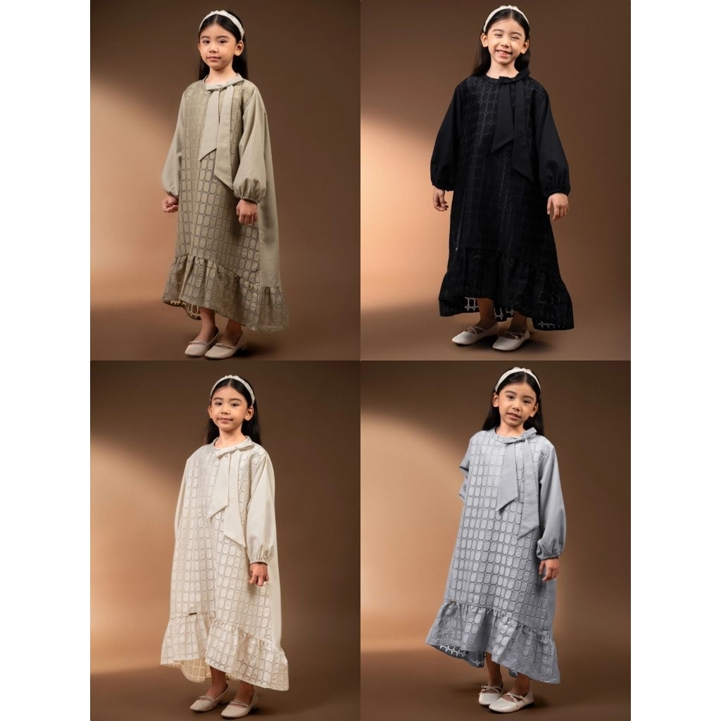 Renjana Gaun Brokat Anak Heylocal x Heymale, dress lebaran anak raya collection heylocal local id