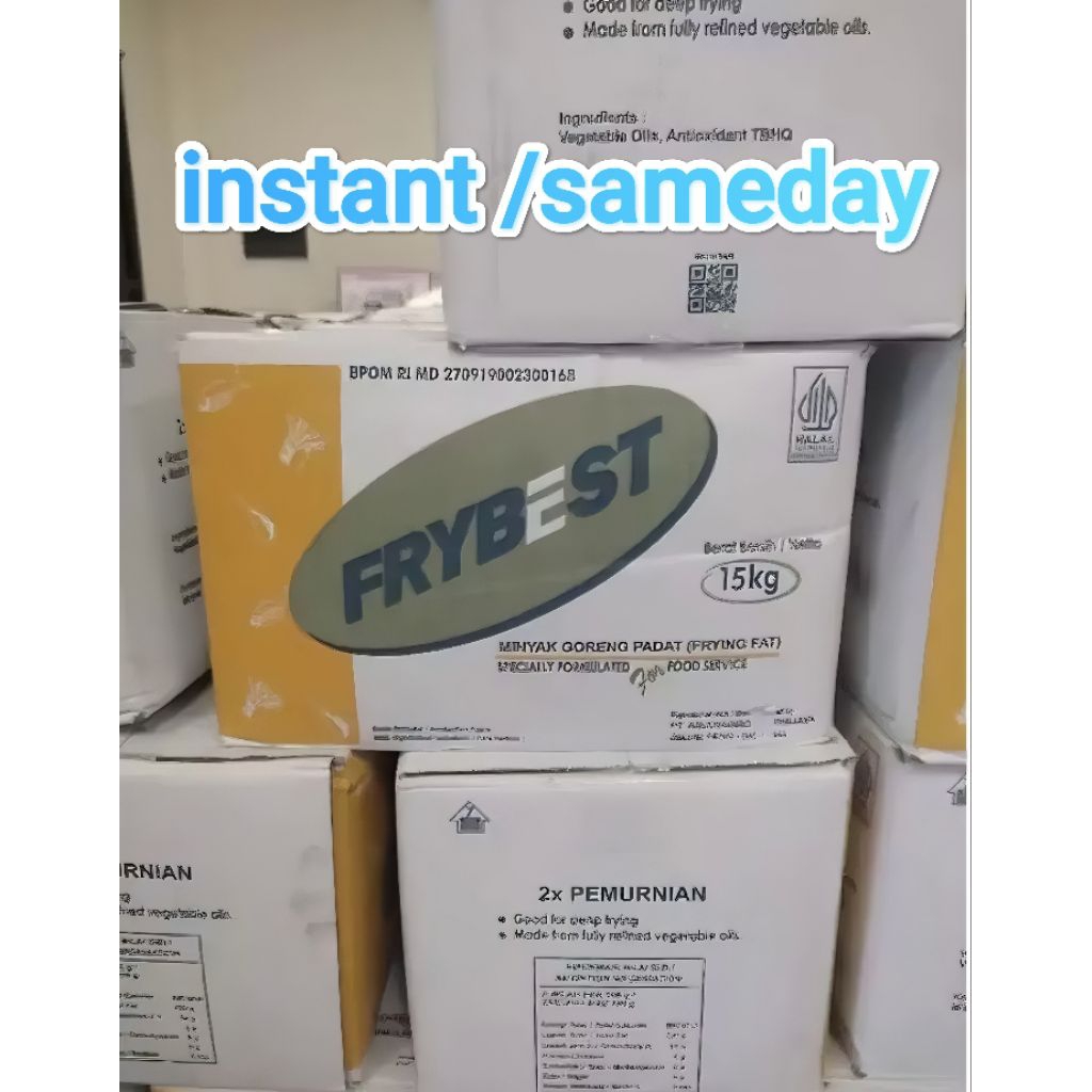 Minyak Beku/ Minyak Goreng Padat FRYBEST 15Kg