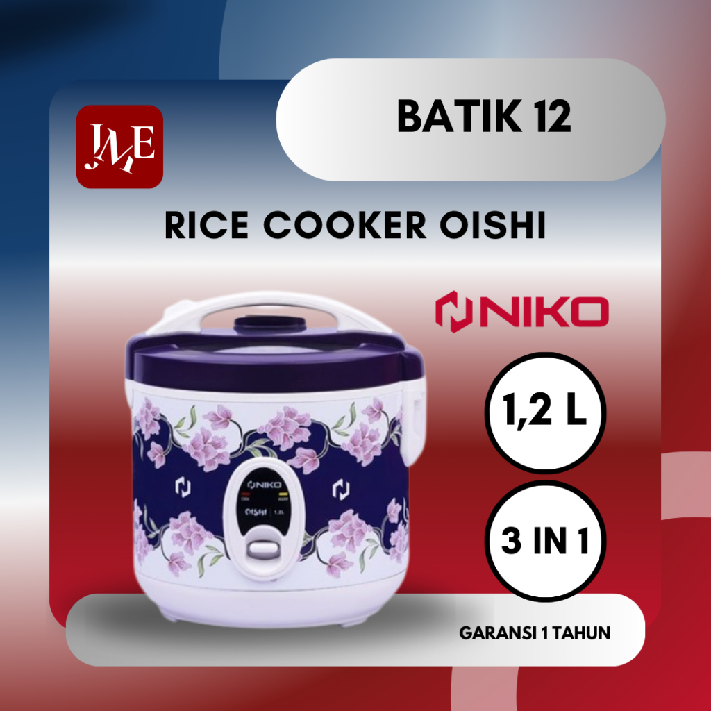 Rice Cooker 1,2 LITER NIKO Motif Batik