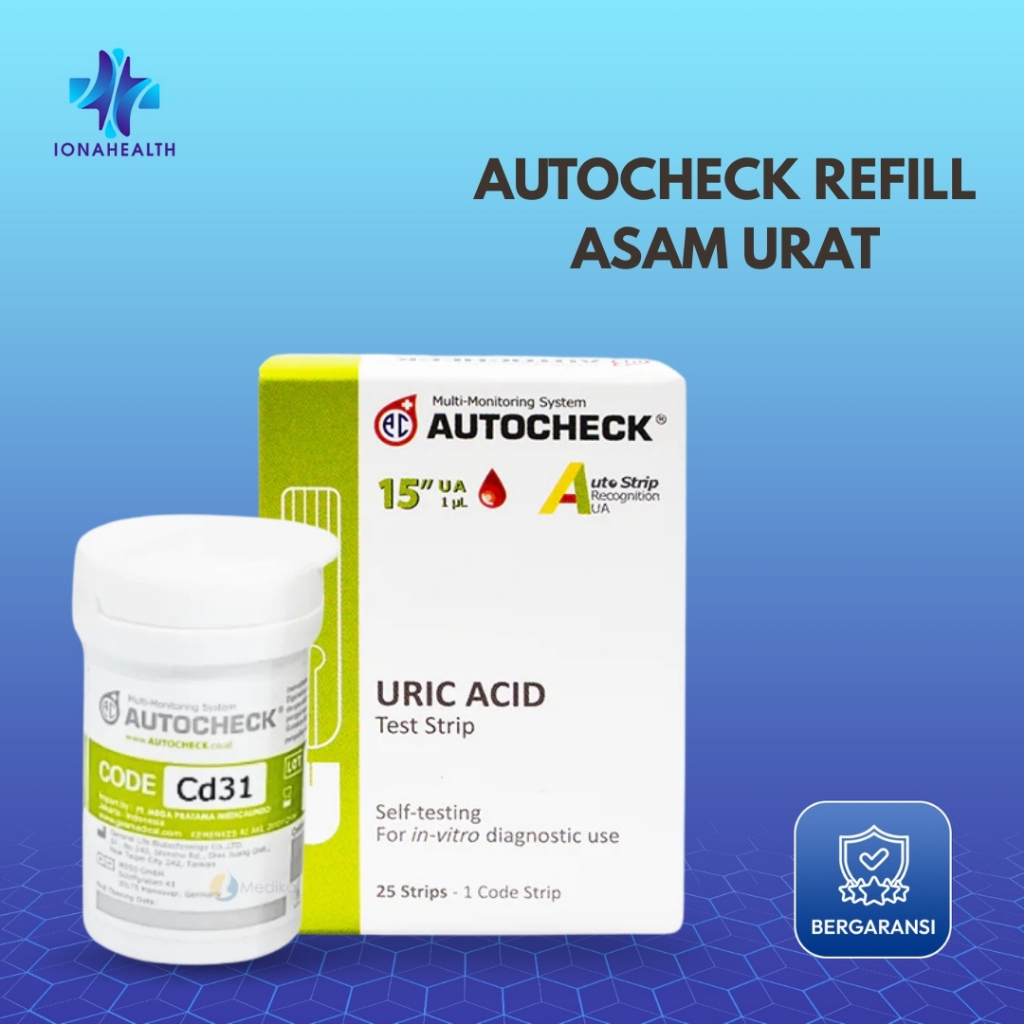 Refill Strip Autocheck Asam Urat / Cek Asam Urat / Autocheck Asam Urat / Stick Asam Urat Autocheck /