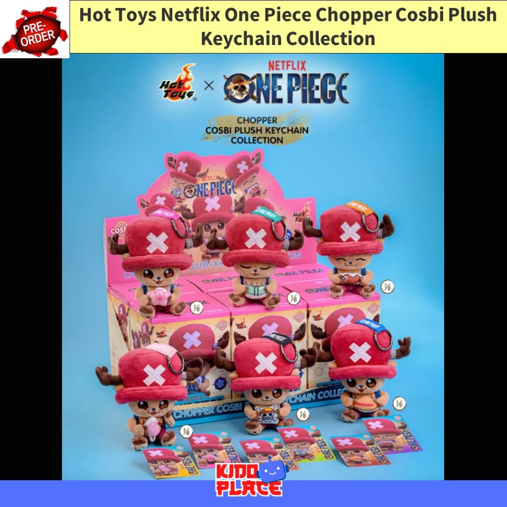 Hot Toys Netflix One Piece Chopper Cosbi Plush Keychain Collection